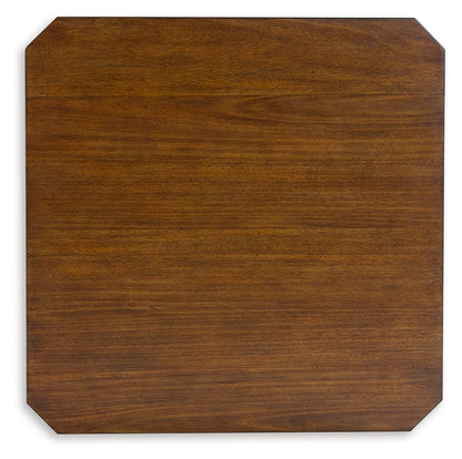 Trenmour - Medium Brown - Square End Table - Hornell Furniture Outlet