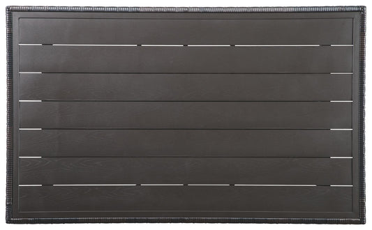 Easy Isle - Dark Brown / Beige - RECT Multi - Use Table - Hornell Furniture Outlet