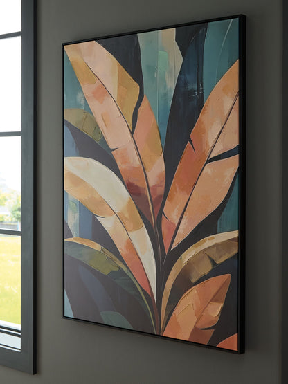 Laurelie - Multi - Wall Art - Hornell Furniture Outlet