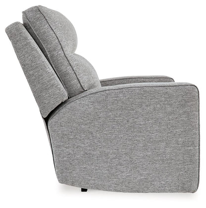 Biscoe - Pewter - Power Recliner /Adj Headrest - Hornell Furniture Outlet
