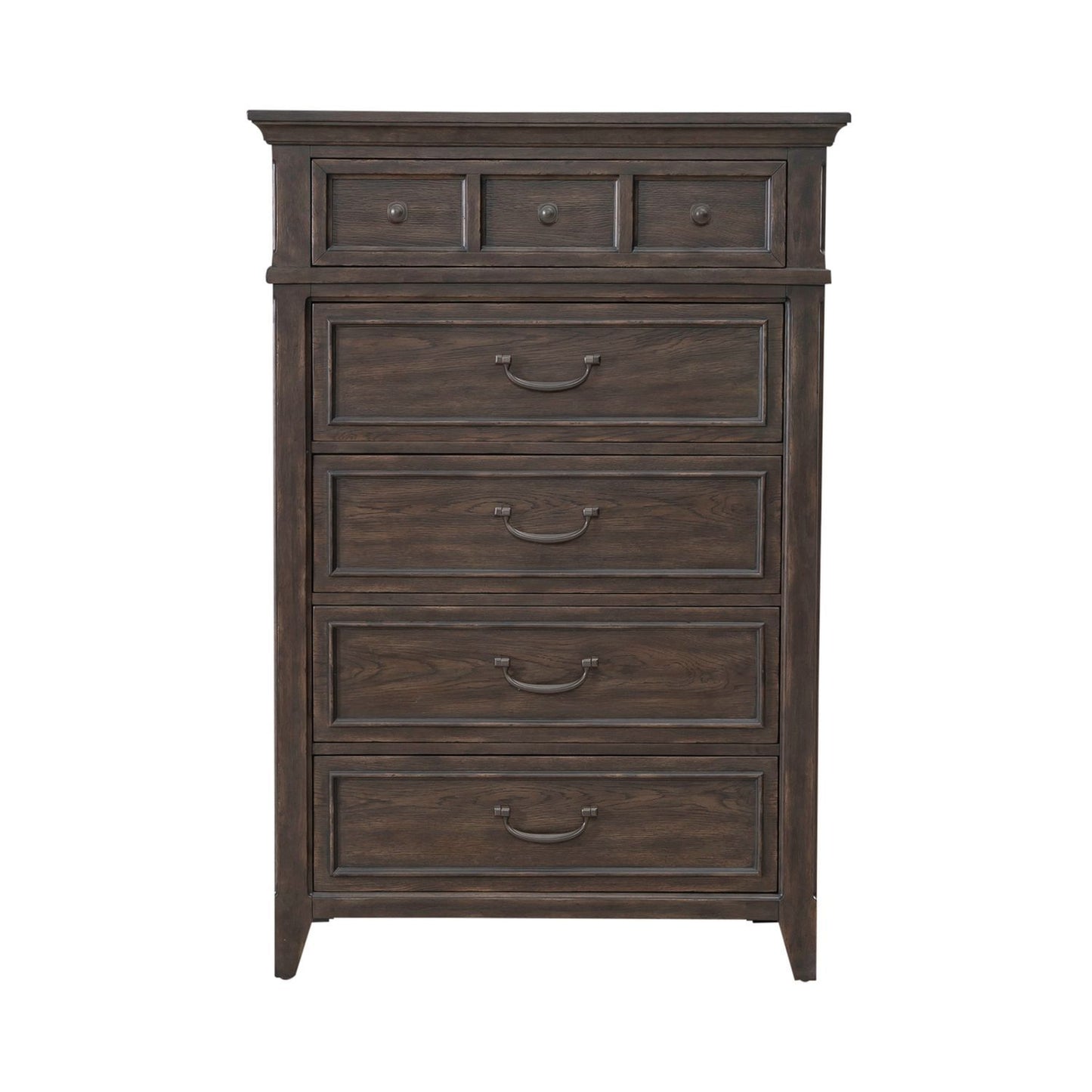 Paradise Valley - 5 Drawer Chest - Dark Brown - Hornell Furniture Outlet