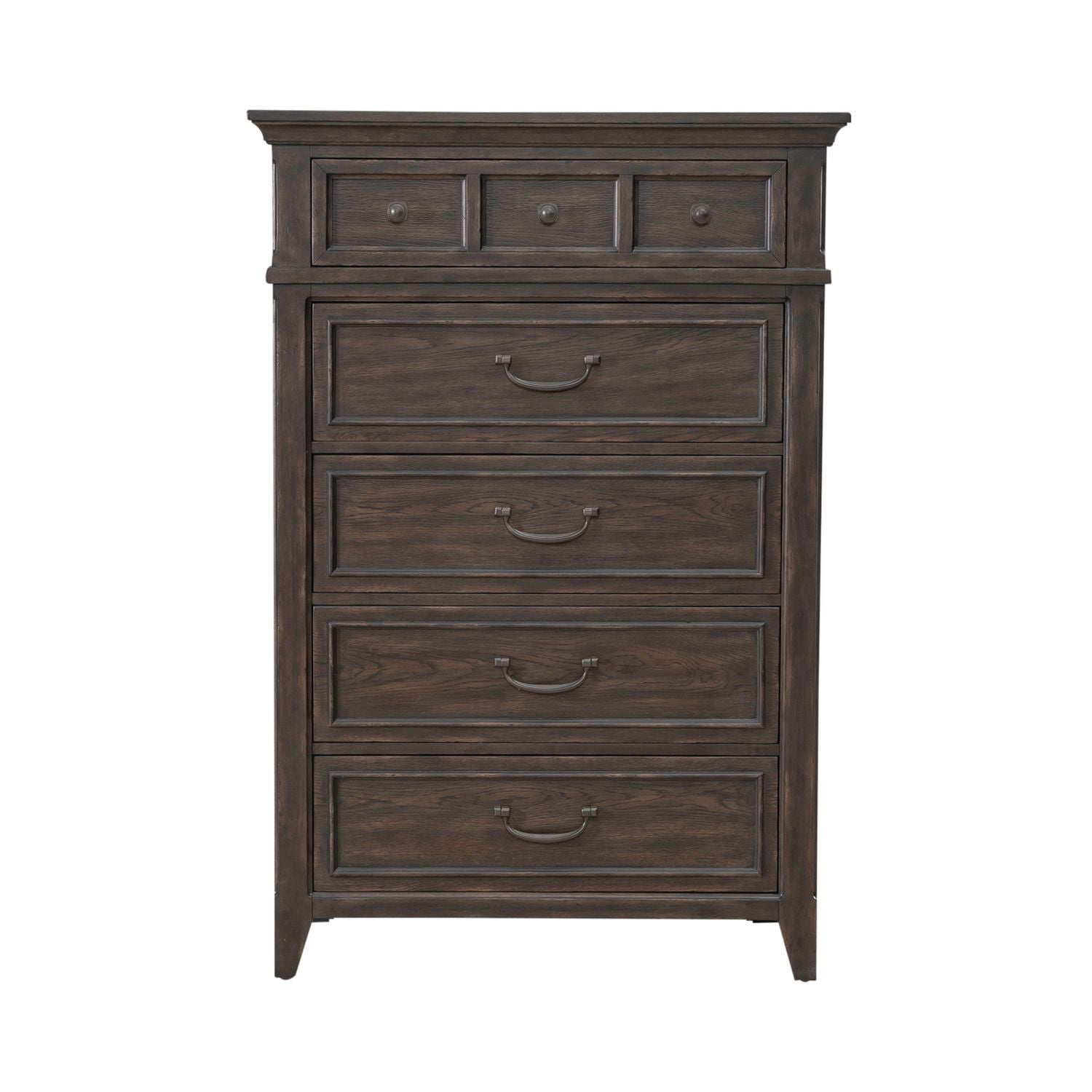 Paradise Valley - 5 Drawer Chest - Dark Brown - Hornell Furniture Outlet