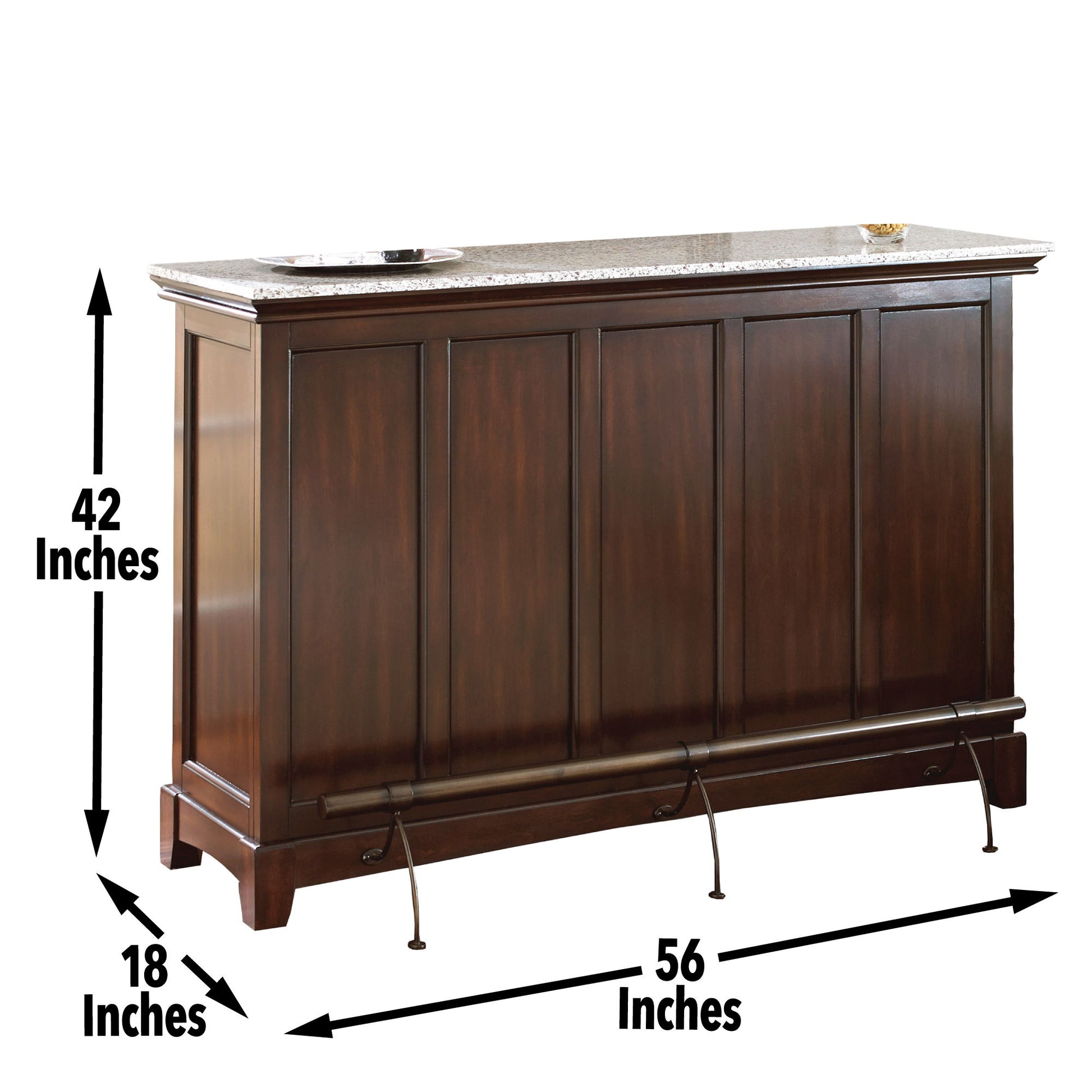 Newbury - Silverstone Top Bar Unit - Dark Brown - Hornell Furniture Outlet