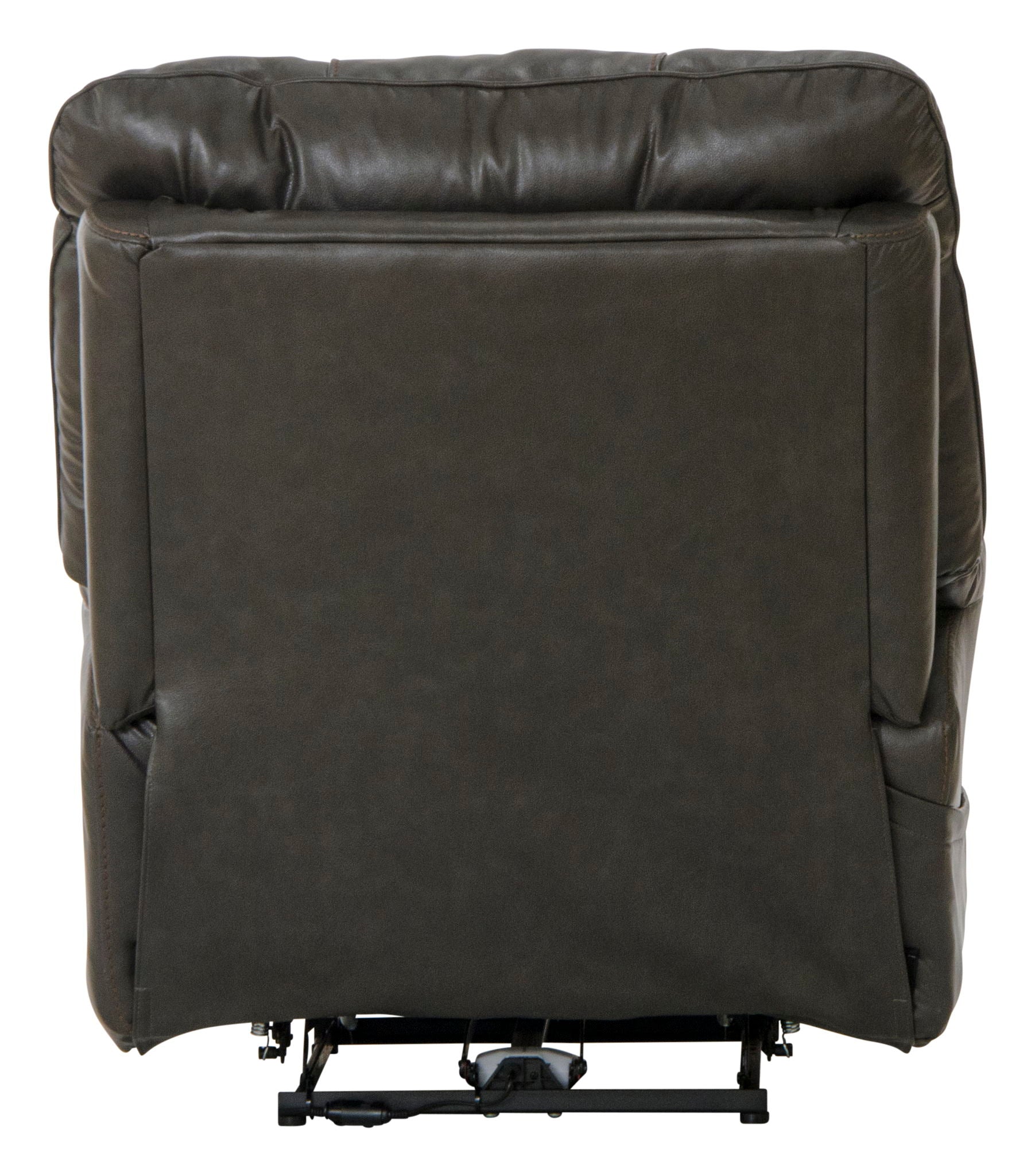 Naples - Power Lay Flat Recliner With Extended Ottoman - Chocolate - Hornell Furniture Outlet