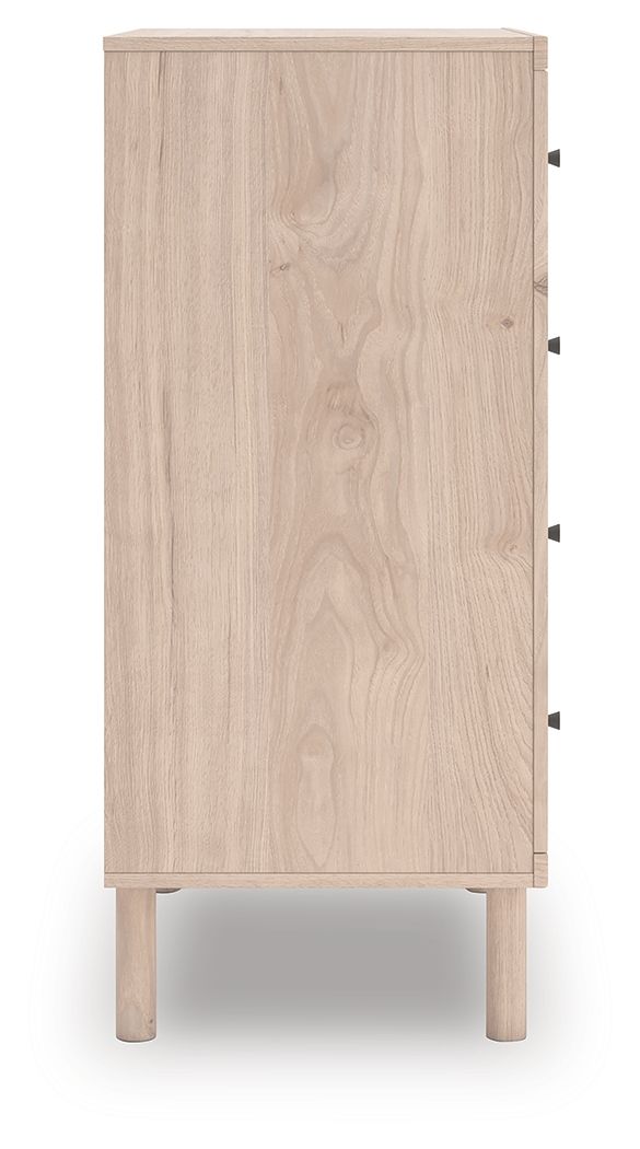 Arloster - Tan - Four Drawer Chest - Hornell Furniture Outlet