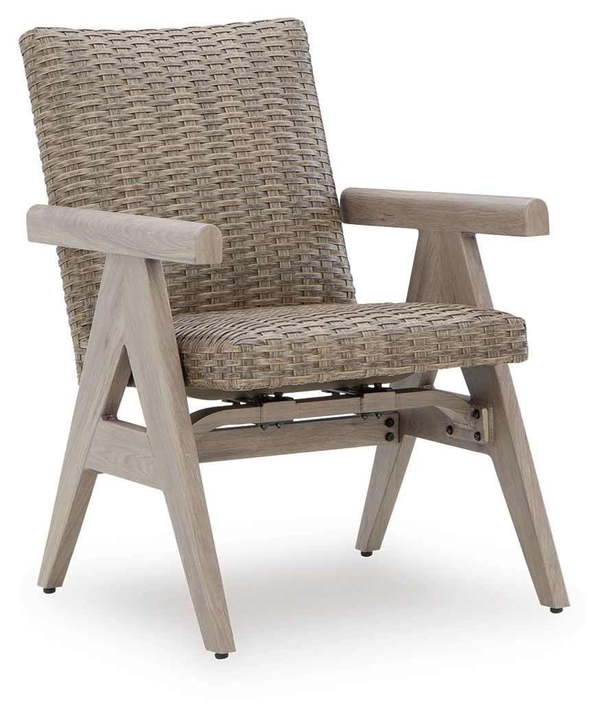 Cliff Trails - Beige - Rocking Arm Chair (Set of 2) - Hornell Furniture Outlet