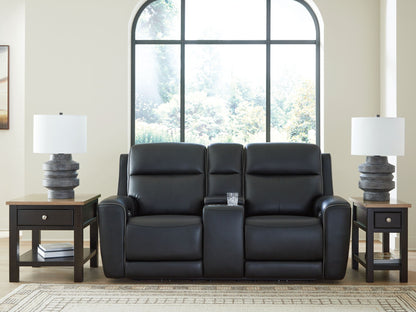 5Z - Comfort - Relaxation - Power Reclining Loveseat with Console / Adj Headrest - Hornell Furniture Outlet