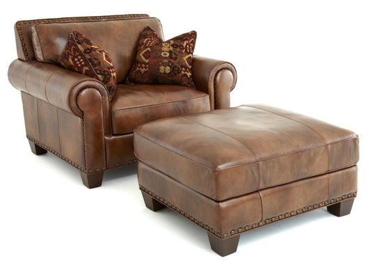 Silverado - Ottoman - Light Brown - Hornell Furniture Outlet
