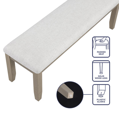 Lily - Bench - Gray - Hornell Furniture Outlet