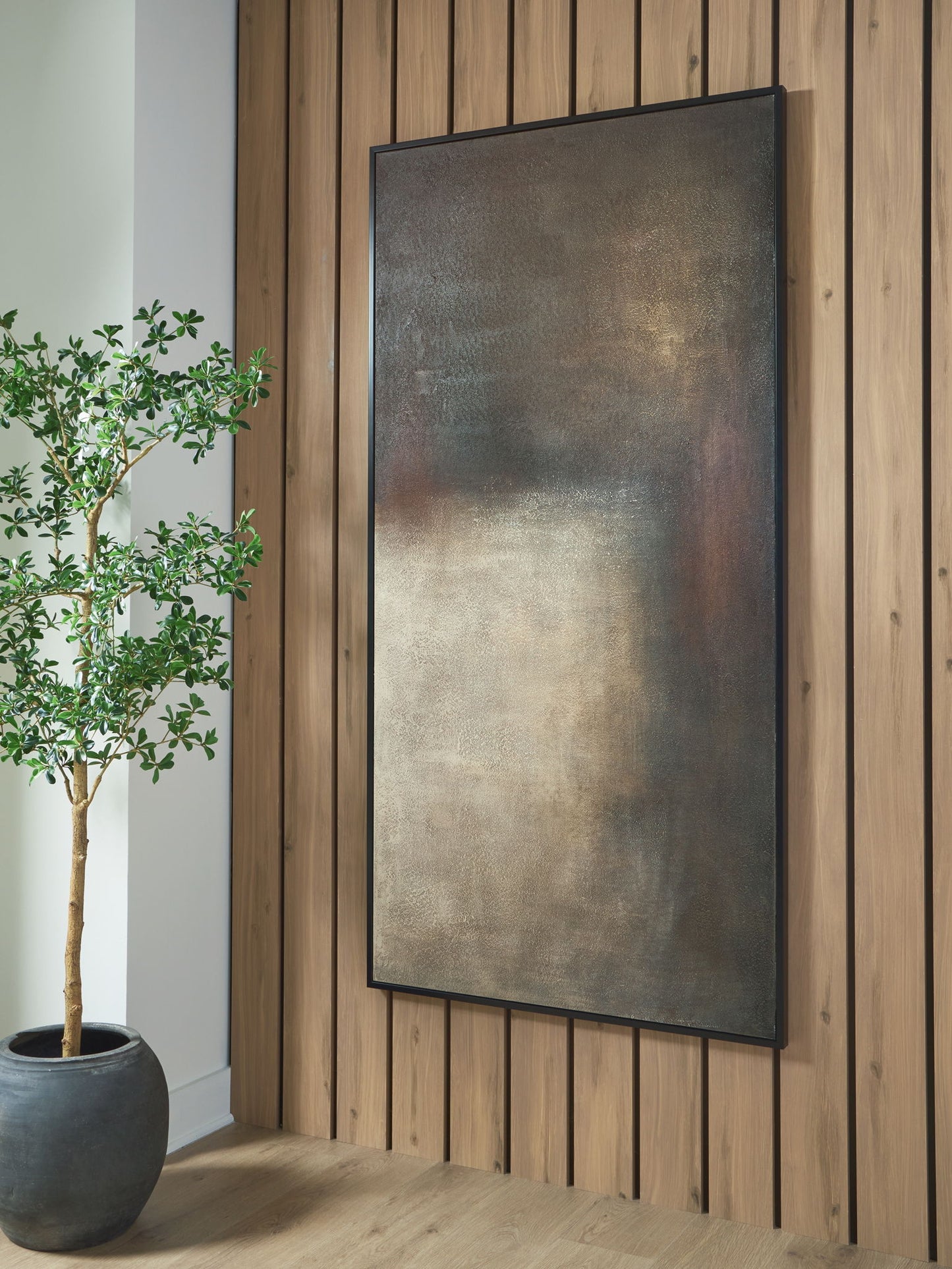 Wernmen - Wall Art - Brown / Rust / Cream - Hornell Furniture Outlet