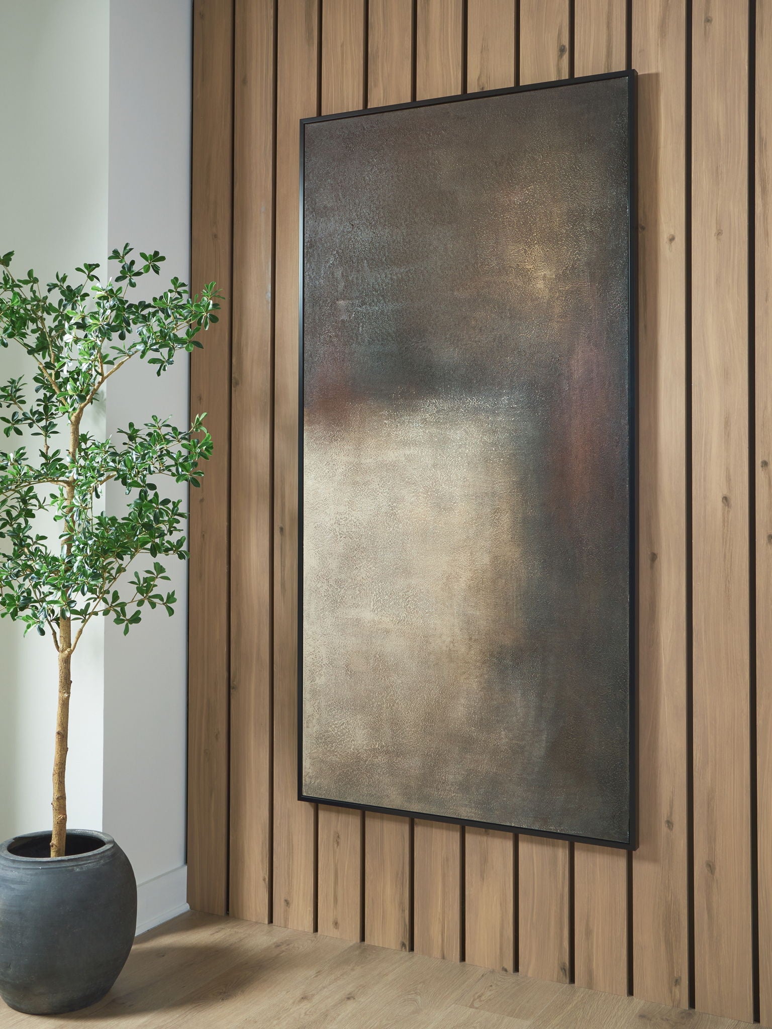 Wernmen - Wall Art - Brown / Rust / Cream - Hornell Furniture Outlet
