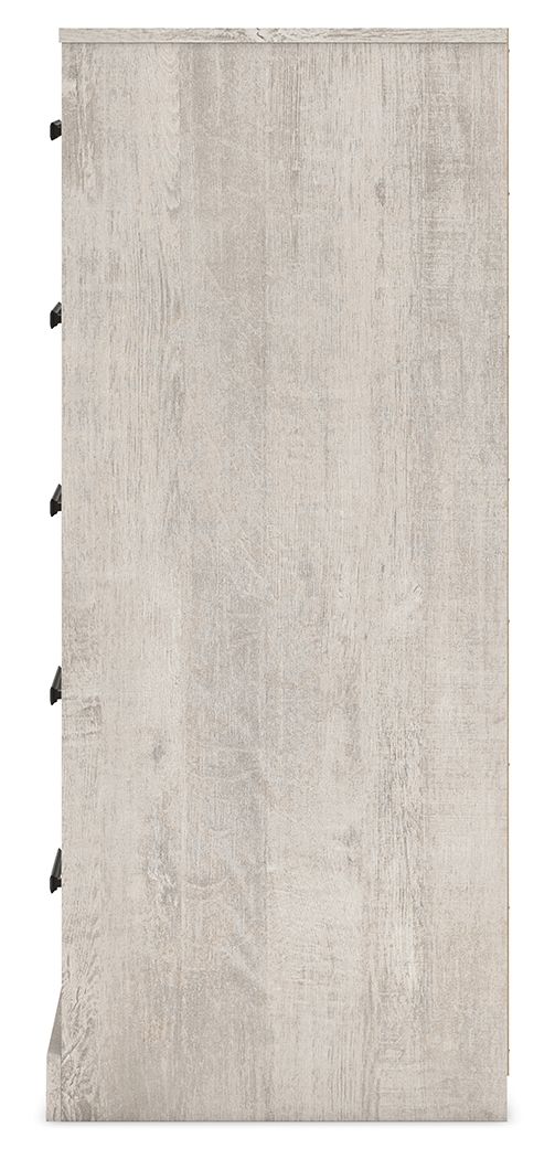 Shawburn - Gray - Five Drawer Chest - Hornell Furniture Outlet