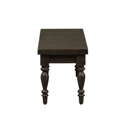 Harvest Home - Backless Bench - Black - Hornell Furniture Outlet