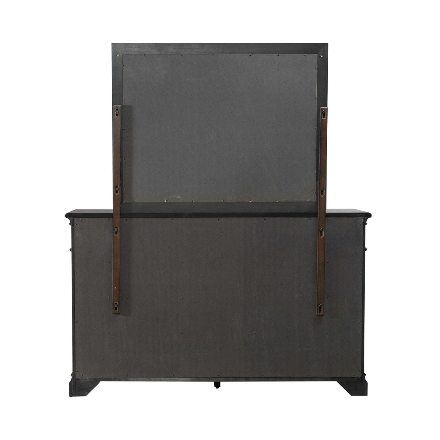 Arden Road - Dresser & Mirror - Satin Cherry - Hornell Furniture Outlet