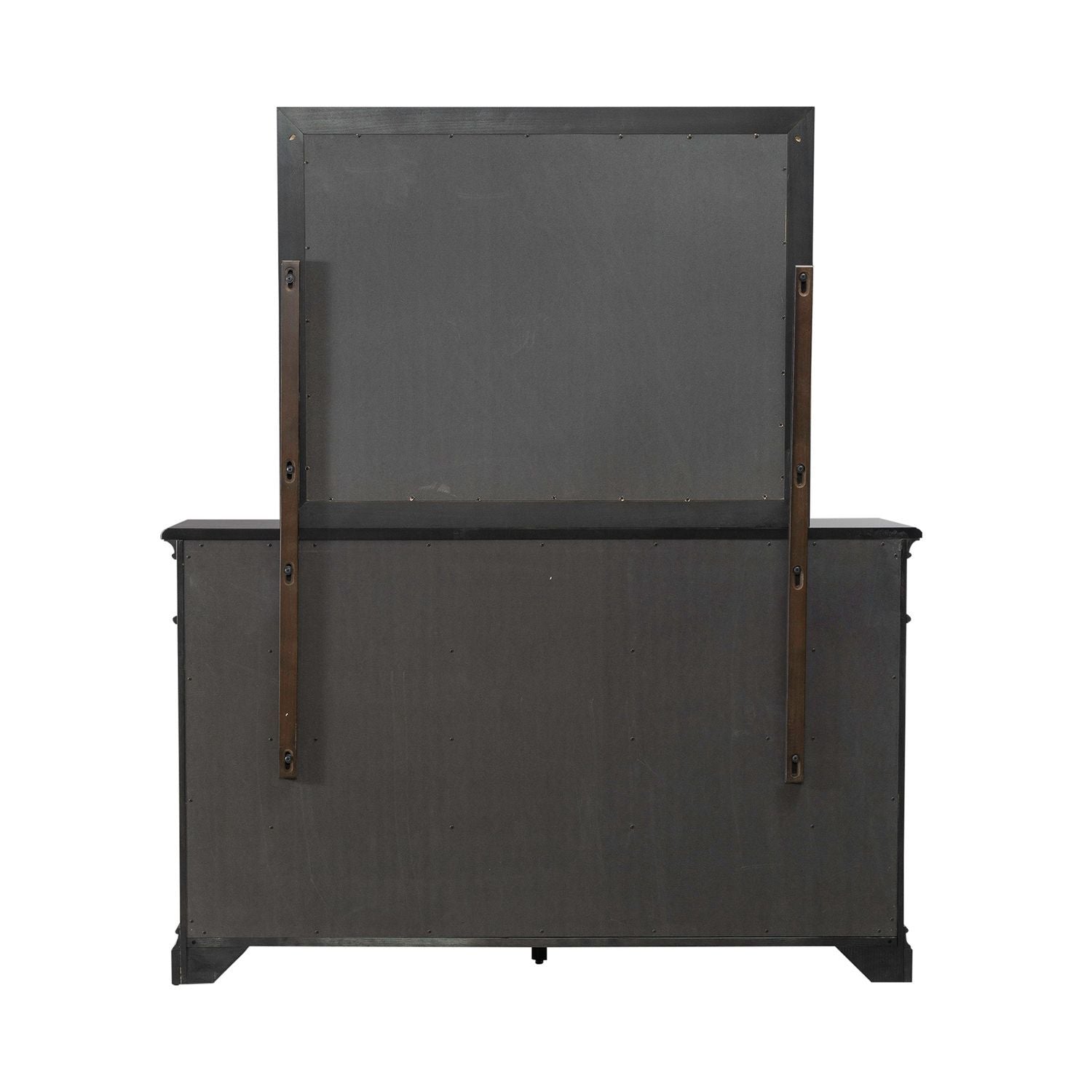 Arden Road - Dresser & Mirror - Satin Cherry - Hornell Furniture Outlet