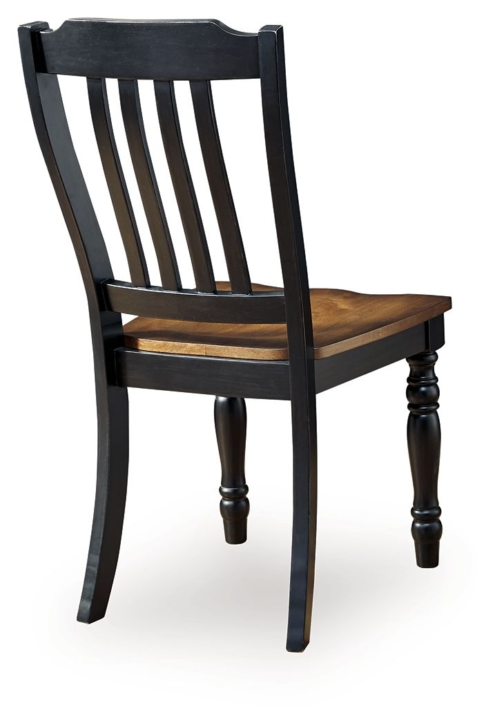 Clorazi - Dining Room Side Chair (Set of 2) - Black / Brown - Hornell Furniture Outlet