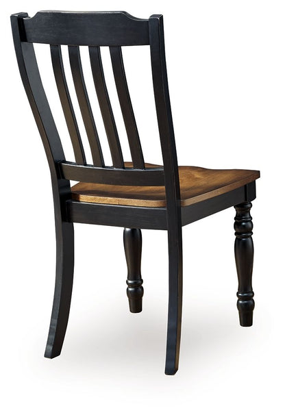 Clorazi - Dining Room Side Chair (Set of 2) - Black / Brown - Hornell Furniture Outlet