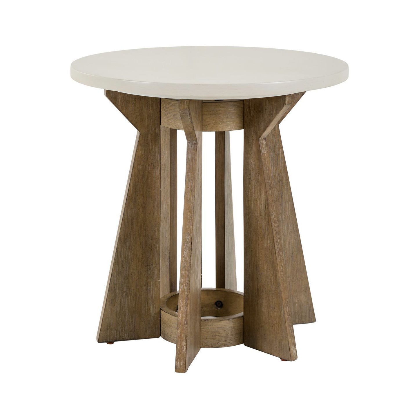 Berkley Square - Round End Table - Brown - Hornell Furniture Outlet