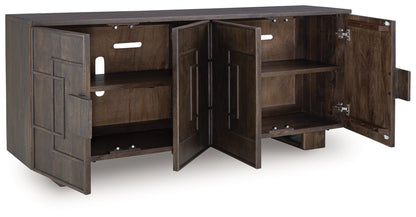 Cato - Dark Brown - Accent Cabinet - Hornell Furniture Outlet
