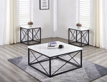 Skyler - 3 Piece Table Set - White - Hornell Furniture Outlet