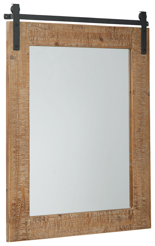 Lanie - Antique Brown - Accent Mirror - Hornell Furniture Outlet