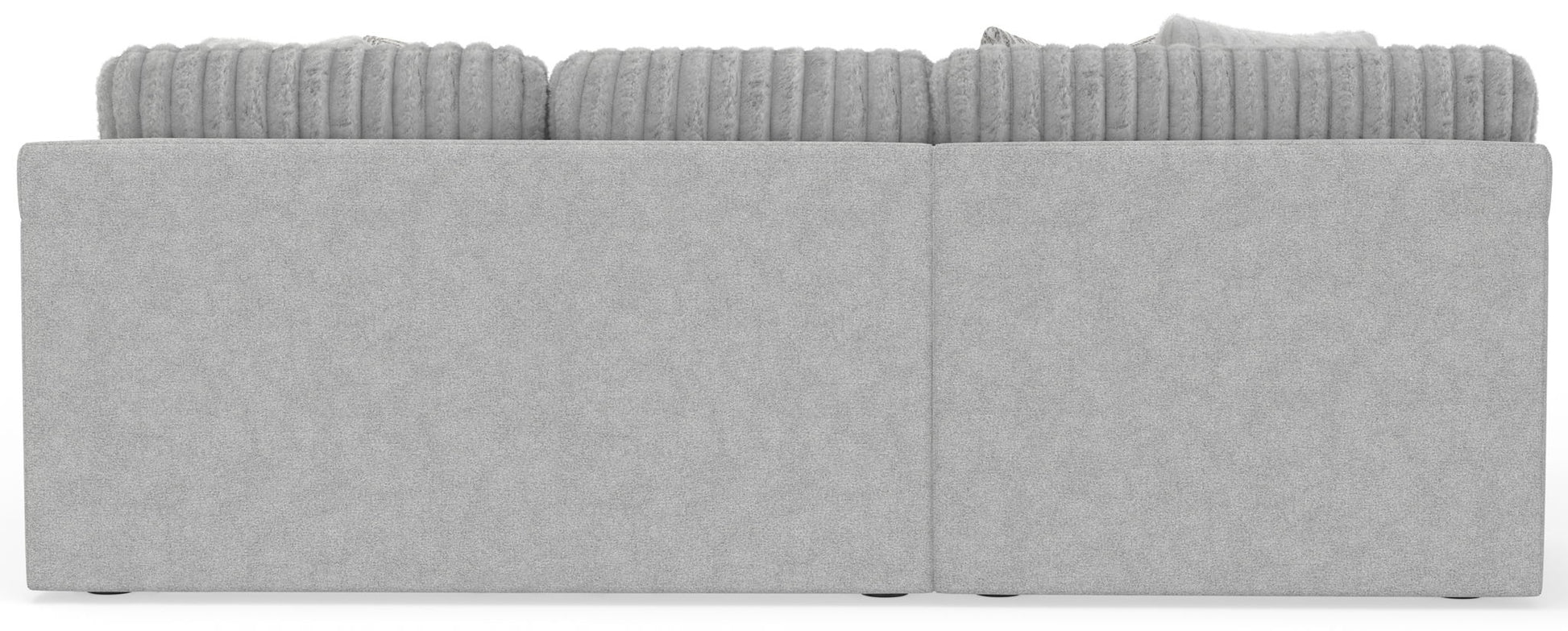Logan - Upholstered Sectional With Comfort Coil Seating - 46" Cocktail Ottoman And Accent Pillows Included - Hornell Furniture Outlet