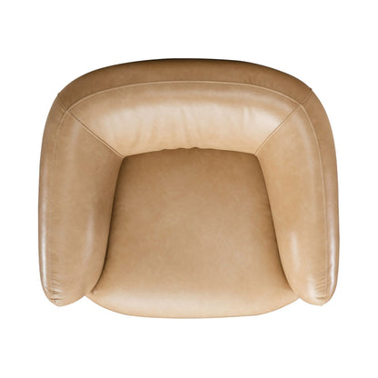 Donovan - Upholstered Swivel Accent Chair - Tan - Hornell Furniture Outlet