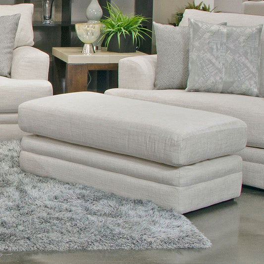 Zeller - Ottoman - Cream - Hornell Furniture Outlet