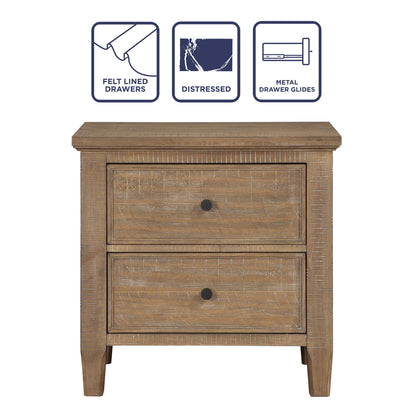 Riverdale - 2 Drawer Nightstand - Dark Brown - Hornell Furniture Outlet