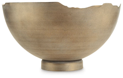 Maura - Antique Gold Finish - Bowl - Hornell Furniture Outlet