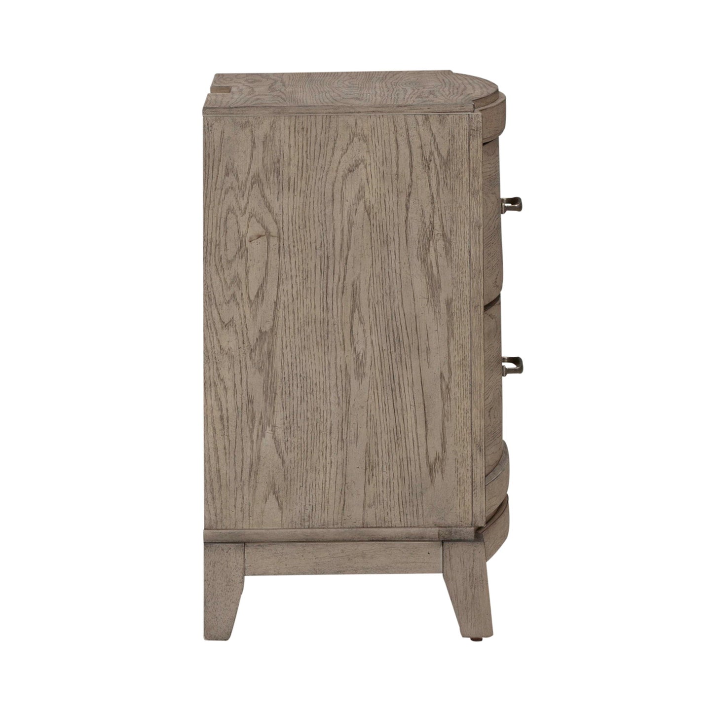 Avalon - Nightstand With Charging Station - Burnished Beige - Hornell Furniture Outlet