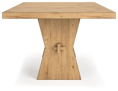 Galliden - Light Brown - Rectangular Dining Room Table - Hornell Furniture Outlet