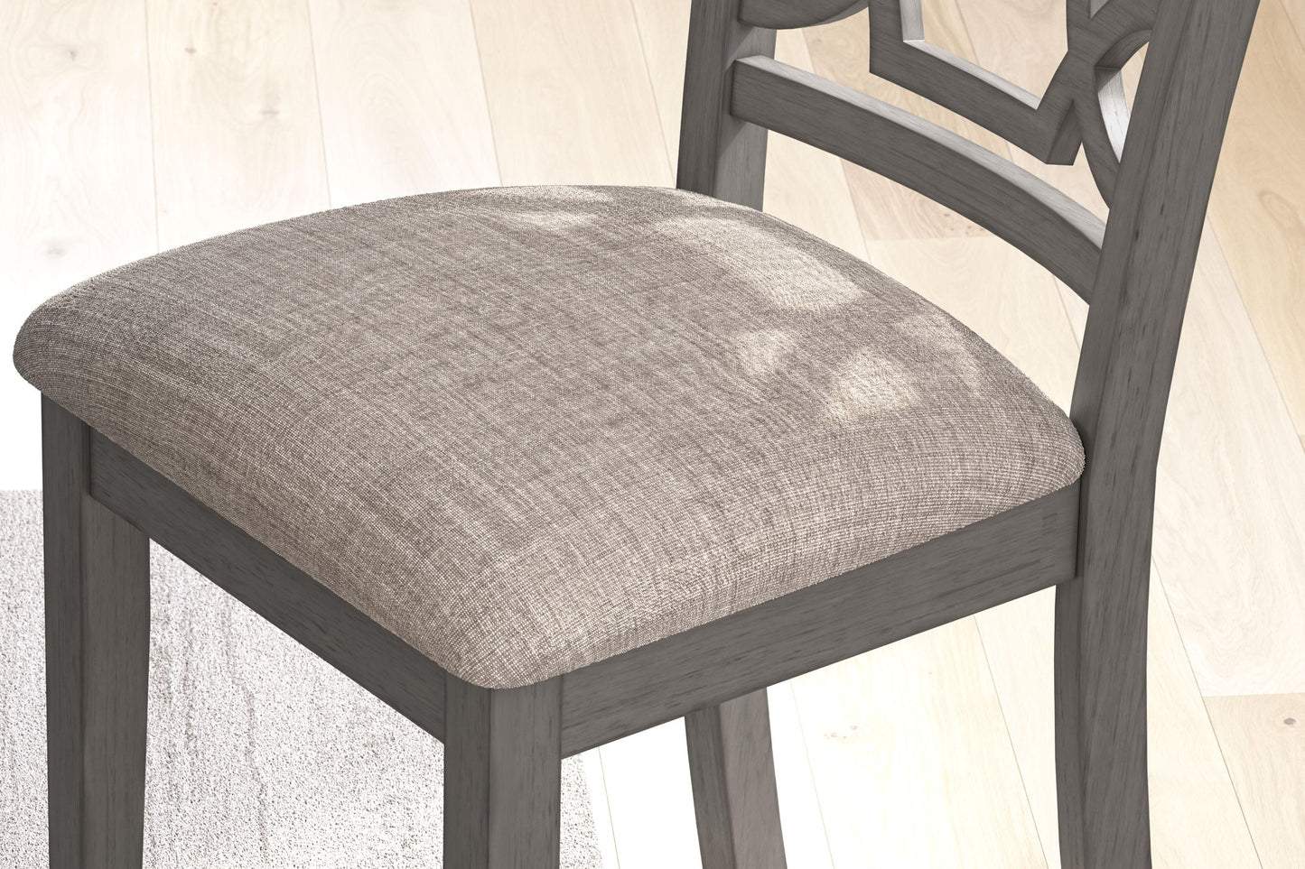 Wrenning - Dining Room Table Set (Set of 6) - Gray - Hornell Furniture Outlet