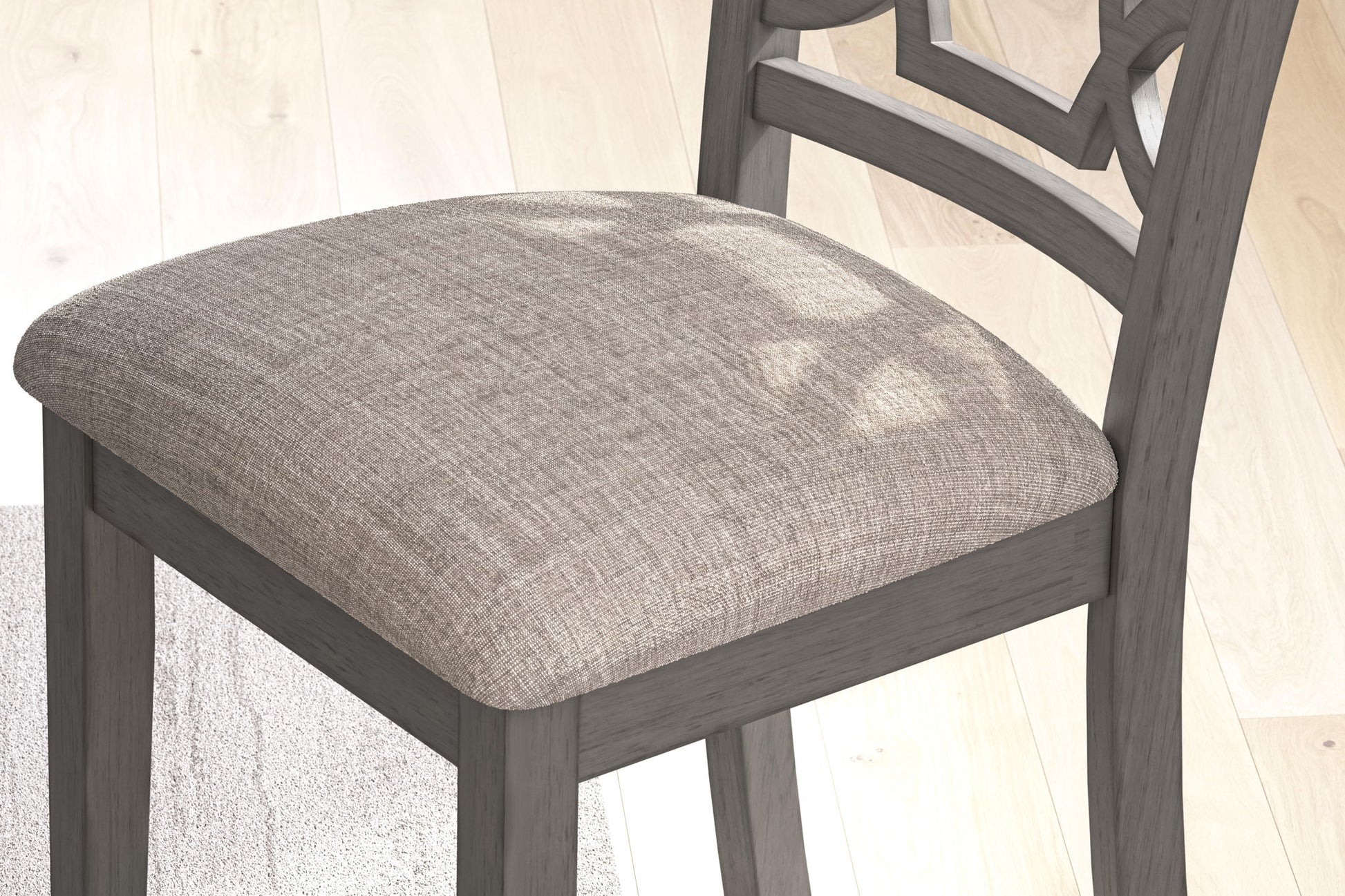 Wrenning - Dining Room Table Set (Set of 6) - Gray - Hornell Furniture Outlet