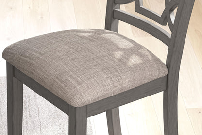 Wrenning - Dining Room Table Set (Set of 6) - Gray - Hornell Furniture Outlet