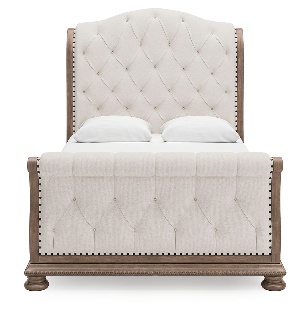 Ardenfield - Upholstered Sleigh Bed - Hornell Furniture Outlet