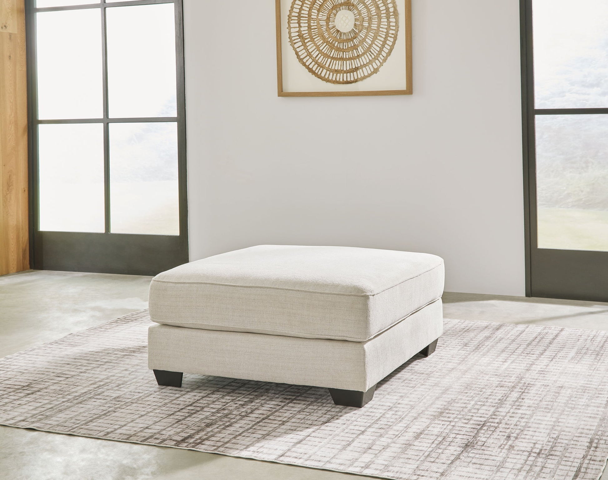 Lerenza - Birch - Oversized Accent Ottoman - Hornell Furniture Outlet