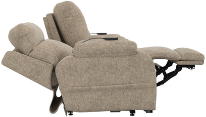 Regenerator - Dual Lift Power Headrest Console Loveseat With CR3 Heat/Massage/Lumbar/Zero Gravity - Hornell Furniture Outlet