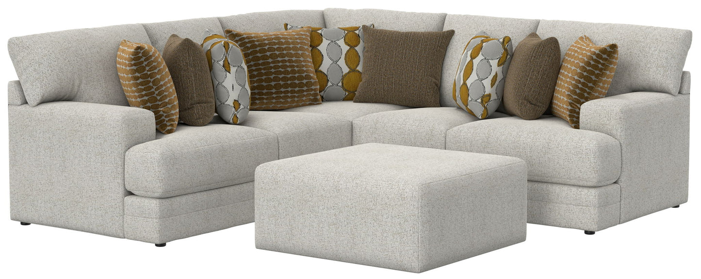 Tori - Sectional With Comfort Coil Seating, Cocktail Ottoman And Accent Pillows Included - Hornell Furniture Outlet