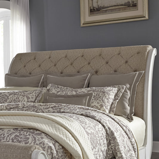 Abbey Park - Upholstered Sleigh Headboard - Hornell Furniture Outlet