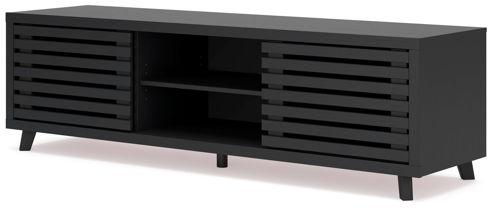 Danziar - Black - Extra Large TV Stand - Hornell Furniture Outlet
