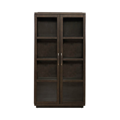 Cascade Falls - Display Cabinet - Satin Espresso - Hornell Furniture Outlet