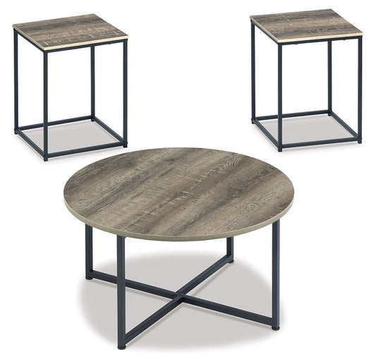 Wadeworth - Brown / Beige - Occasional Table Set (Set of 3) - Hornell Furniture Outlet