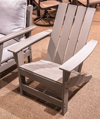 Cove Beach - Gray - Adirondack Chair - Hornell Furniture Outlet
