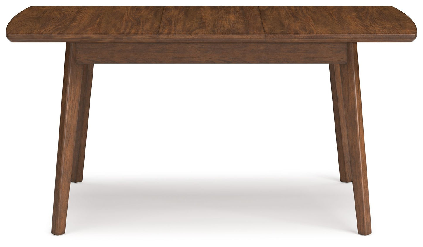 Lyncott - Brown - Rectangular Dining Room Butterfly Extension Table - Hornell Furniture Outlet