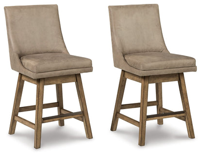 Tallenger - Swivel Barstool (Set of 2) - Hornell Furniture Outlet