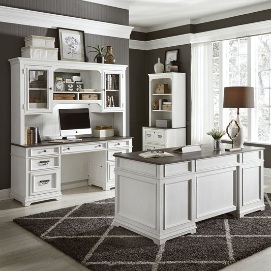 Allyson Park - Complete Desk Set - White - Hornell Furniture Outlet