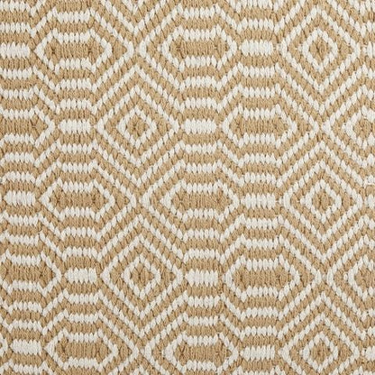 Adamont - Tan / Ivory - Pouf - Hornell Furniture Outlet