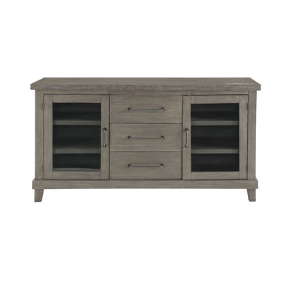 Mila - Server - Dark Gray - Hornell Furniture Outlet
