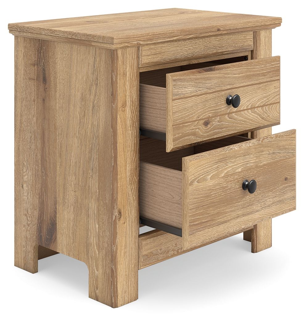 Makidern - Two Drawer Night Stand - Hornell Furniture Outlet